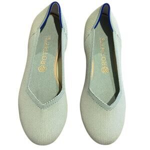 Rothy's Rare and Retired Mint Green Round Toe Flats Stylish Slip-On size 11.5